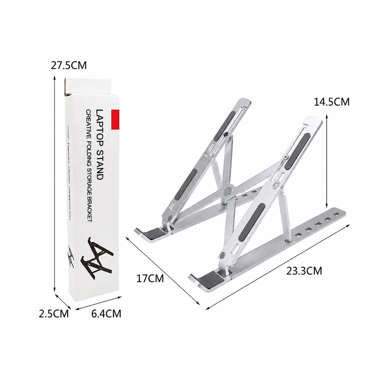 Foldable Aluminum Laptop Stand - Image 2