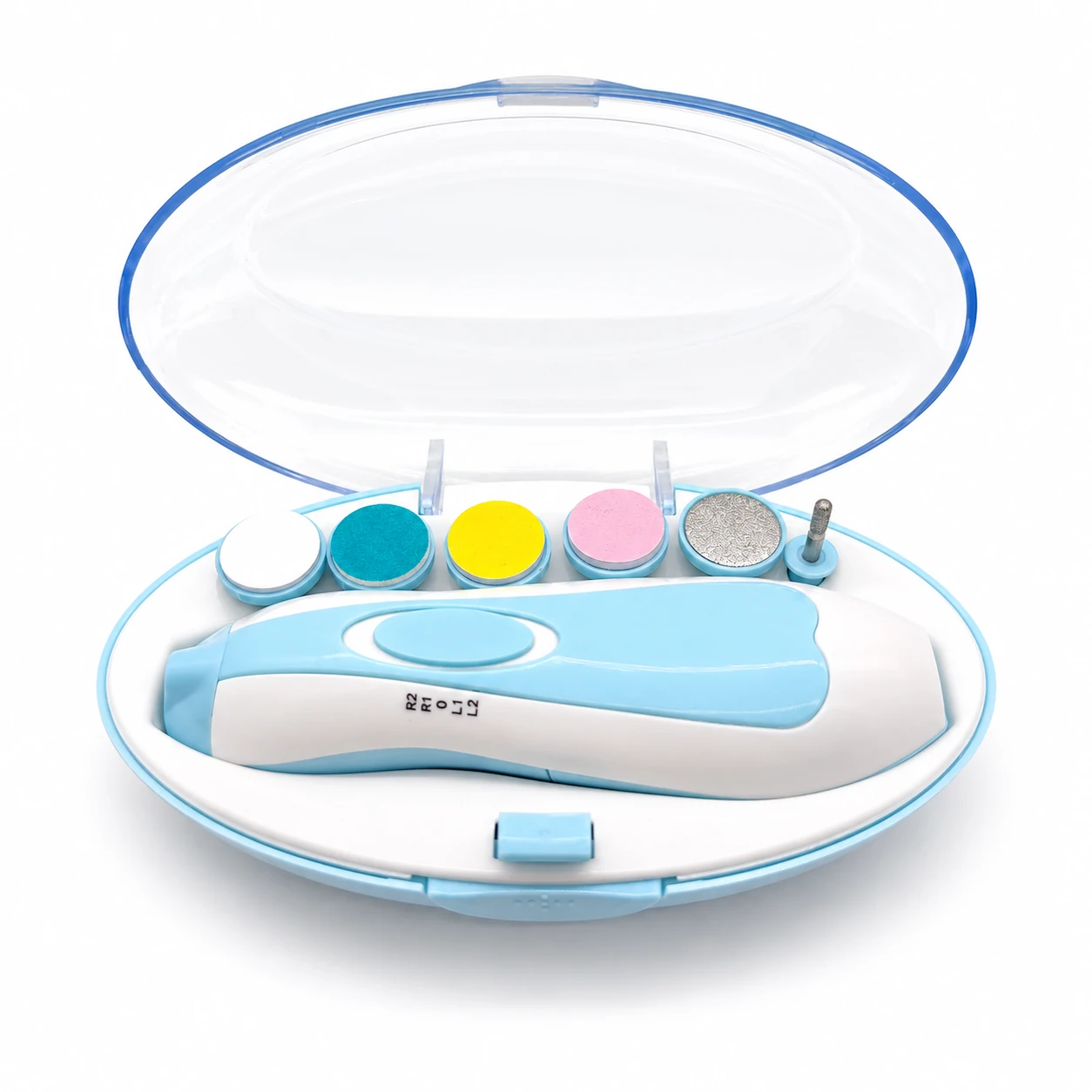 Baby nail trimmer kit with attachments - front view - view 2